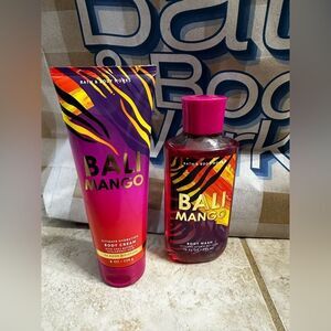 NEW Bath & Body Bali Mango Body Cream & Body Wash